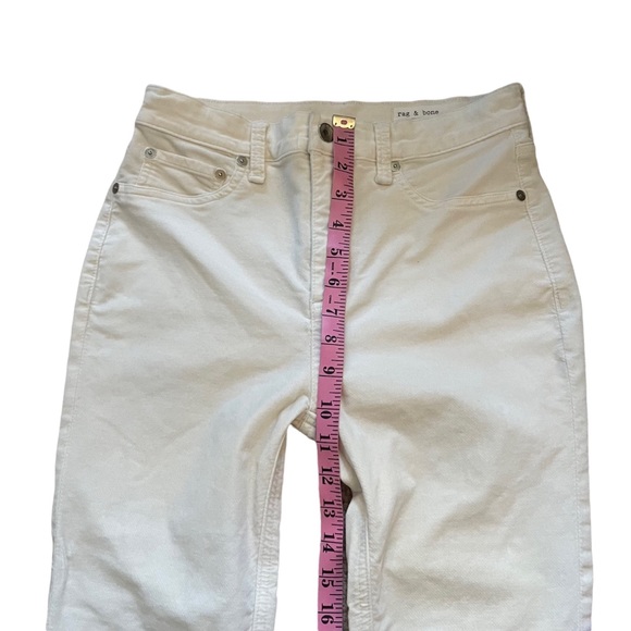 Rag & Bone High Rise Skinny Velvet Pants - Antique White - Picture 12 of 12